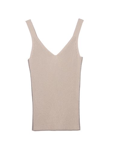 Sleeveless Knit Top (Beige) - JOY GRYSON - Modalova