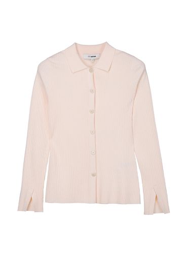 Ribbed Button Up Slim Cardigan () - JOY GRYSON - Modalova