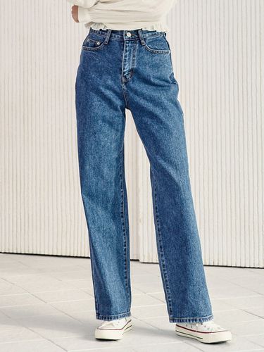 W50 Wide Denim Pants _ Deep Blue - WAAR - Modalova