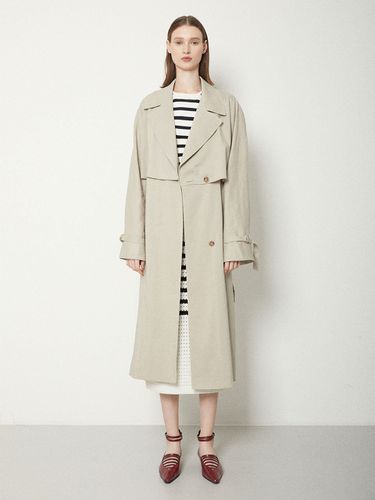 Classic Volume Trench Coat (Beige) - JOY GRYSON - Modalova