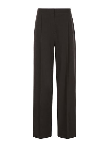 Stripe Linen Wide Pants (Charcoal) - JOY GRYSON - Modalova