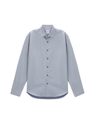 Greyish Regular Collar Shirt_Grey - EZIO - Modalova