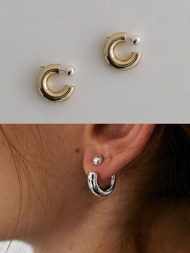 Curve Earring Set - MIDNIGHT MOMENT - Modalova