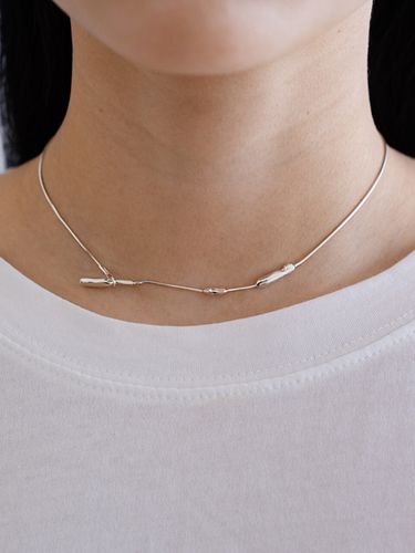 Bone Necklace Silver - BRILLPIECE - Modalova