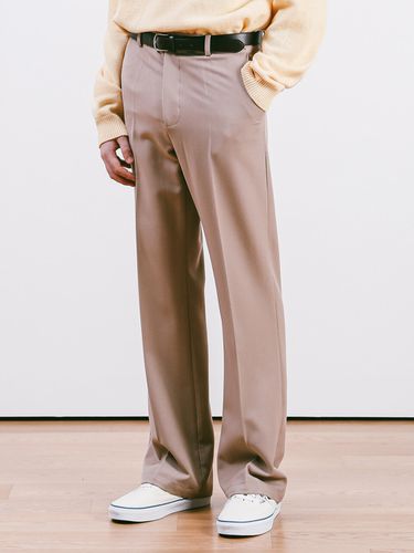 Semi Boot Cut Slacks _ Beige - ESN - Modalova