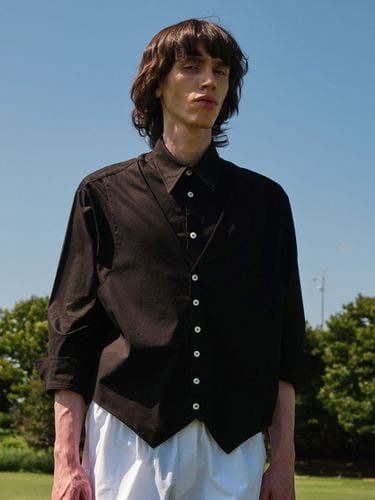 Vest Layered Shirt Black - Trunk Project - Modalova