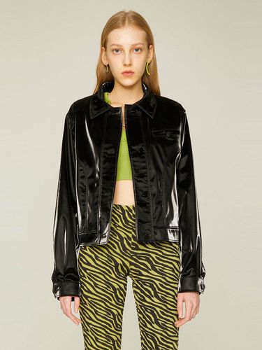 Glossy Leather Jacket [Black] - SPERONE - Modalova