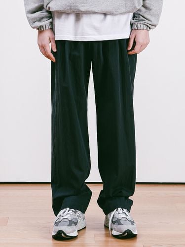 One Tuck Real Wide Pants _ Navy - ESN - Modalova