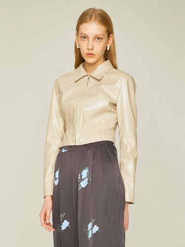 Faux Leather Crop Line Shirts [] - SPERONE - Modalova