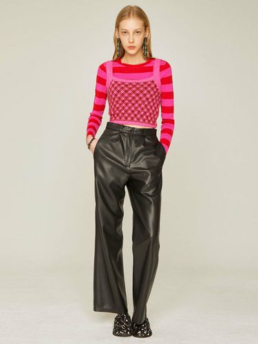 Flow Line Leather Pants Woman [2Colors] - SPERONE - Modalova