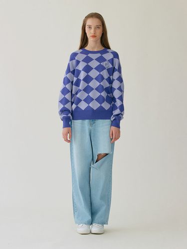 Checkerboard Knit (Purple) - ROLAROLA - Modalova