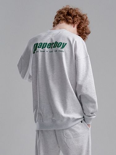 Insline Sweatshirt _ White Melange - PaperBoy - Modalova