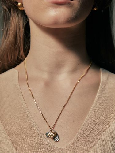 Triple Signet Necklace - AEPICE - Modalova