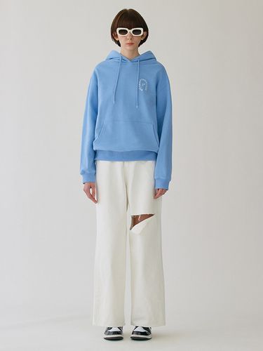 Rola Small Logo Hoodie (Light Blue) - ROLAROLA - Modalova