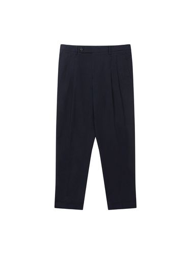 Two Tuck Tapered Pants Navy - SOLEW - Modalova