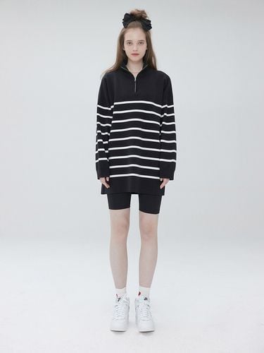 Stripe Overfit Zip-up Knit 004 - MUDIDI - Modalova