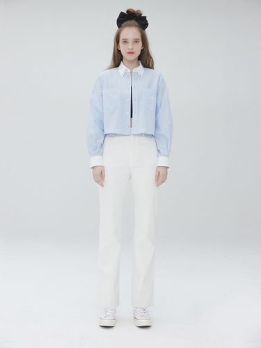 Crop Shirt 001 Blue - MUDIDI - Modalova