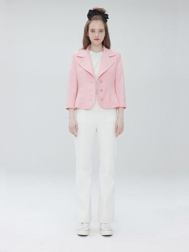 One Button Short Jacket 002 Pink - MUDIDI - Modalova