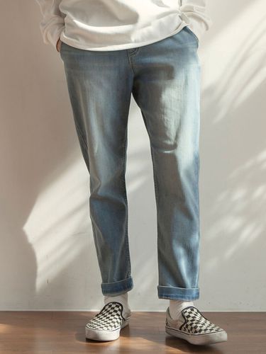 DP L902 Banding Denim Pants Blue - HALBKREIS LAYOUT - Modalova