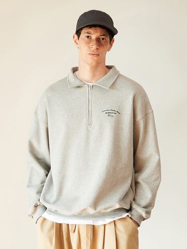 Supply Half Zip-up Sweatshirt FZT1019 (5 Colors) - Fluke - Modalova