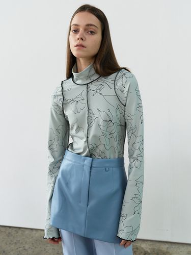 Slanted Skirt (Dusty Blue) - MAISONMARAIS - Modalova