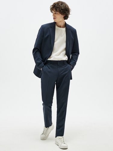 Tapered Easy Cool Slacks Navy - EZIO - Modalova