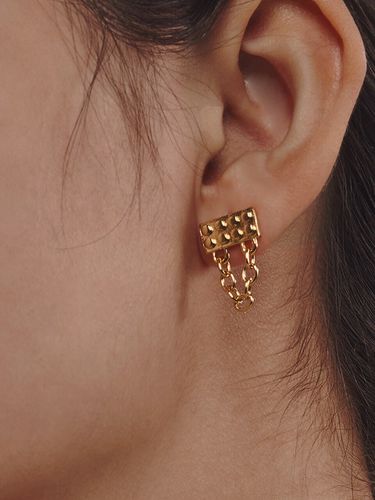 Lego Block Chain Drop Earrings - Le masque - Modalova