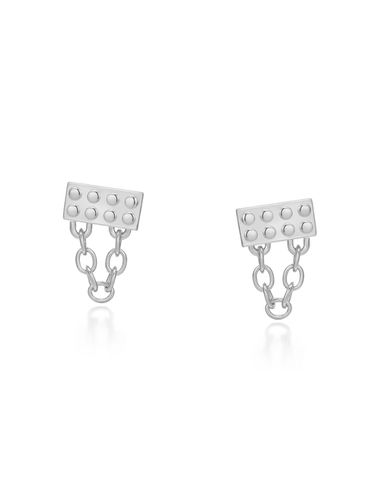 Lego Block Chain Drop Earrings - Le masque - Modalova