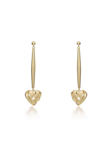 Dewy Heart Drop Earrings - Le masque - Modalova