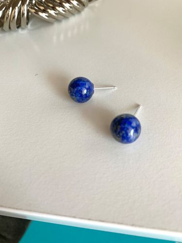 Lapis Stone Classic Earrings - nuavo - Modalova