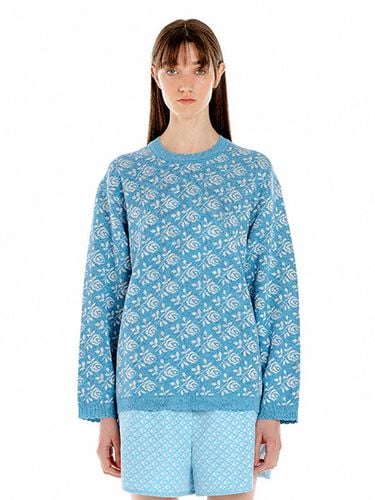 ULOWER Floral Jacquard Knit Sweater () - EENK - Modalova