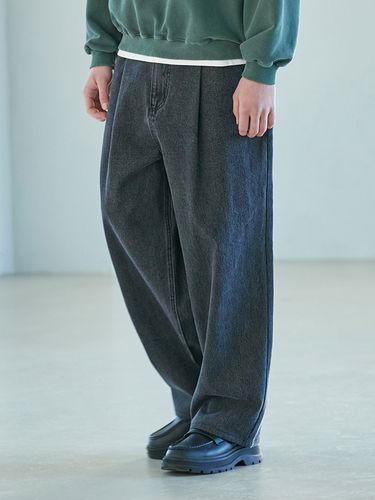 Basic One Tuck Wide Denim Pants_3 Colors - MINIMAL PROJECT - Modalova