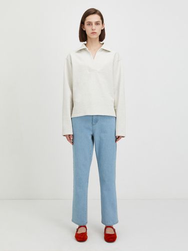 Straight Denim Pant (Light Blue) - OSTKAKA - Modalova