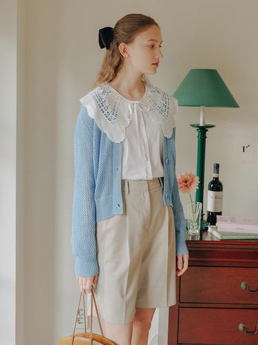 Net Cardigan_Light Blue - ROLAROLA - Modalova