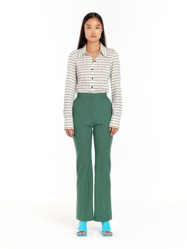 ULONA Straight Pants (Green Check) - EENK - Modalova