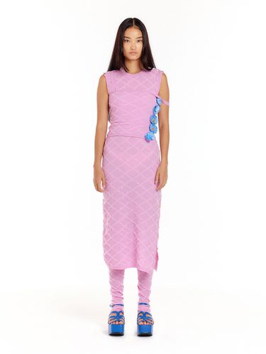 UOUO Logo Jacquard Knit Dress () - EENK - Modalova