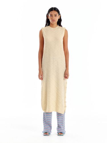 UOUO Logo Jacquard Knit Dress () - EENK - Modalova