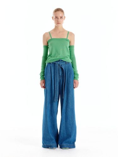 UHAIO Two-Tuck Wide Denim Pants () - EENK - Modalova