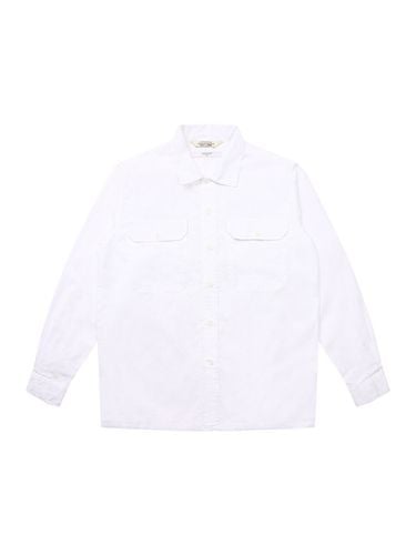 Out Pocket Washed Shirt White - SOLEW - Modalova