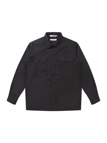 Out Pocket Washed Shirt Charcoal - SOLEW - Modalova