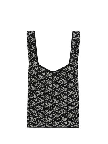 HOME Jacquard Knit Bag (Black) - EENK - Modalova