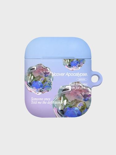 Three Mineral Text Airpods Hard Case_Blue - NCOVER - Modalova