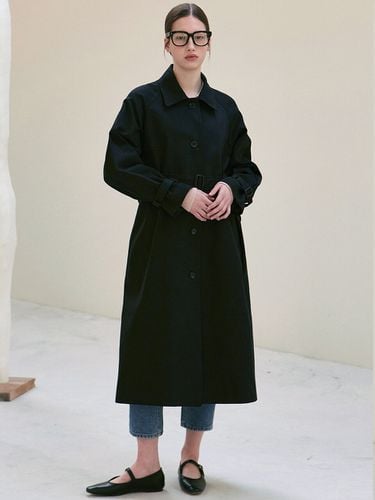 Standard Cotton Trench Coat_Black - YAN13 - Modalova