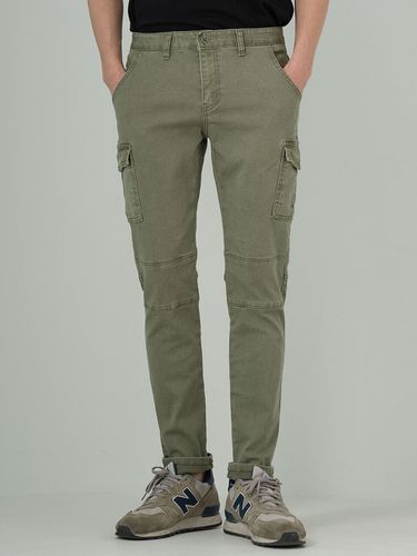 CP 003 Washed Cargo Pants Khaki - HALBKREIS LAYOUT - Modalova