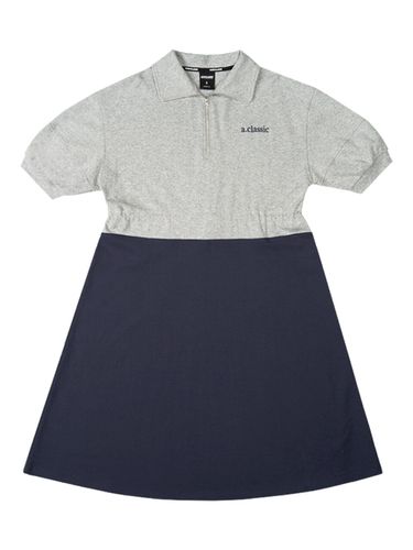 A.CLASSIC Logo Polo Half Zip-up Tennis One Piece - AKIII CLASSIC - Modalova