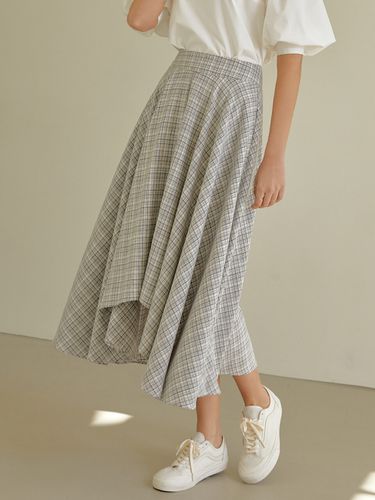 Unbalance Flare Skirt_Gray - RE_L - Modalova