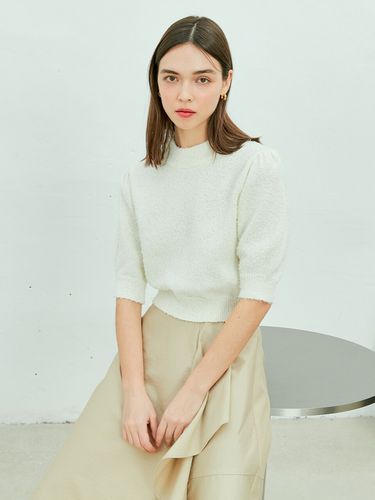 Boucler Puff Sleeve Knit - Near&Dear - Modalova