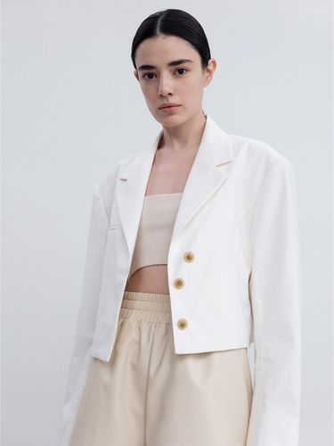 Semi Oversized Cropped Blazer Jacket - RE RHEE - Modalova