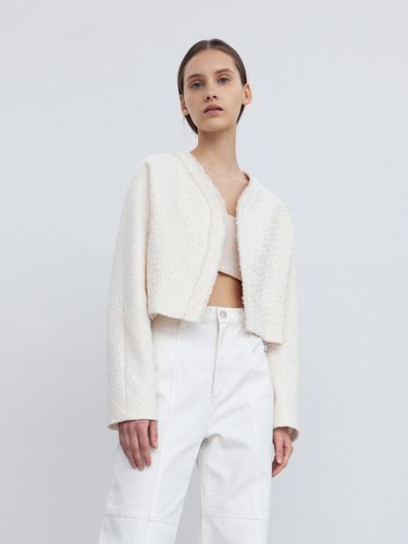 Cropped Tweed Jacket - RE RHEE - Modalova