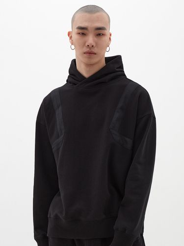 Tape Detail Hoodie Black - DGNAK12 - Modalova